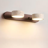 Elegant Beige Stone 3 Light Bathroom Vanity Light Image - 9