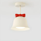 Elegant Bell-Shaped Metal Semi-Flush Mount Ceiling Lamp Image - 10