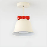 Elegant Bell-Shaped Metal Semi-Flush Mount Ceiling Lamp Image - 11