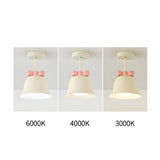 Elegant Bell-Shaped Metal Semi-Flush Mount Ceiling Lamp Image - 12