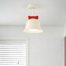 Elegant Bell-Shaped Metal Semi-Flush Mount Ceiling Lamp Image - 2