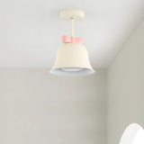 Elegant Bell-Shaped Metal Semi-Flush Mount Ceiling Lamp Image - 3