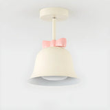 Elegant Bell-Shaped Metal Semi-Flush Mount Ceiling Lamp Image - 9