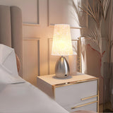 Elegant Black Barrel Shade Table Lamp with Touch Switch Image - 13