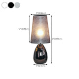 Elegant Black Barrel Shade Table Lamp with Touch Switch #size