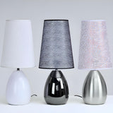 Elegant Black Barrel Shade Table Lamp with Touch Switch Image - 8