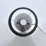 Elegant Black Barrel Shade Table Lamp with Touch Switch Image - 9