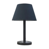 Elegant Black Fabric Cone Bedroom Decor Table Lamp Image - 4