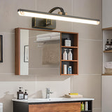 Elegant Black Rectangular Bathroom Vanity Light  Image - 1