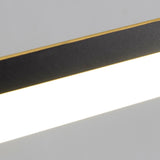 Elegant Black Rectangular Bathroom Vanity Light  Image - 14