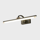 Elegant Black Rectangular Bathroom Vanity Light  Image - 5