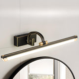 Elegant Black Rectangular Bathroom Vanity Light  Image - 6