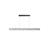 Elegant Black Rectangular LED Island Pendant Light Image - 2