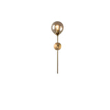 Elegant Brass and Glass Globe Wall Sconce Image - 10