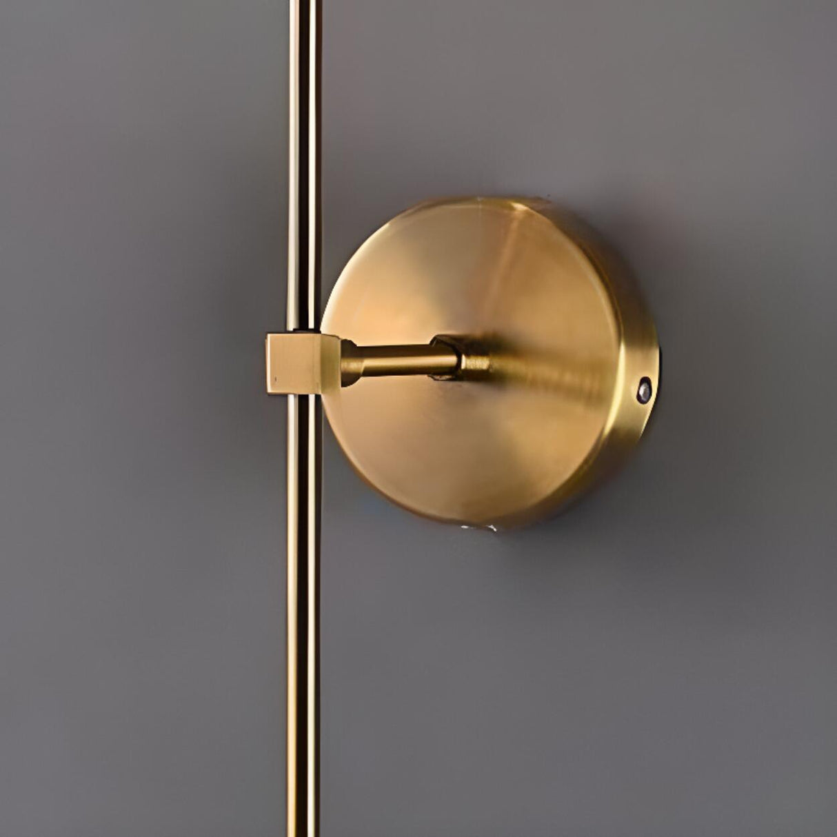 Elegant Brass and Glass Globe Wall Sconce Image - 12