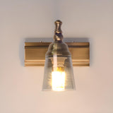 Elegant Brass Geometric 3 Light Bathroom Vanity Image - 6