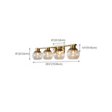 Elegant Brass Globe 4 Light Bathroom Vanity Light  Image - 18