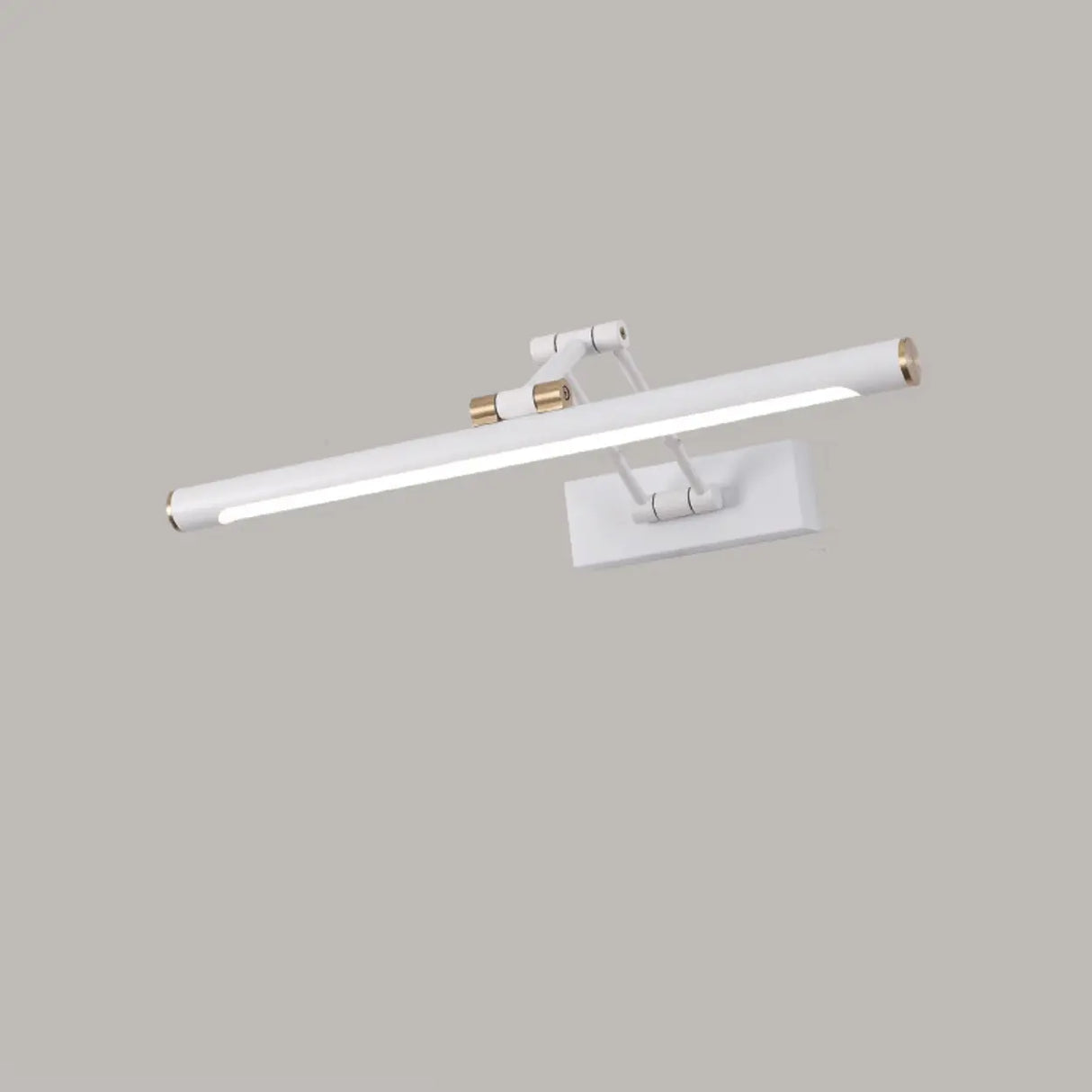 Elegant Brass LED Linear Adjustable Metal Vanity Light Image - 16