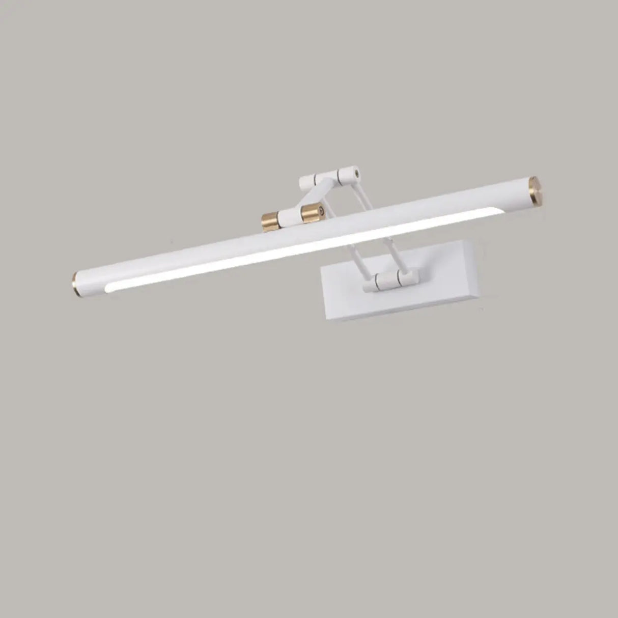 Elegant Brass LED Linear Adjustable Metal Vanity Light Image - 18