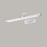 Elegant Brass LED Linear Adjustable Metal Vanity Light Image - 18