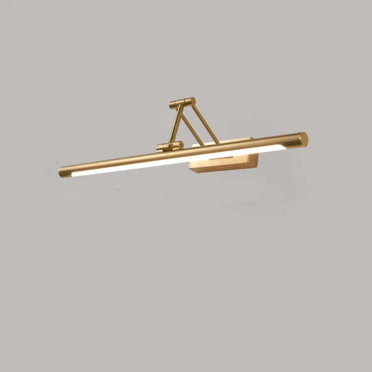 Elegant Brass LED Linear Adjustable Metal Vanity Light Image - 3