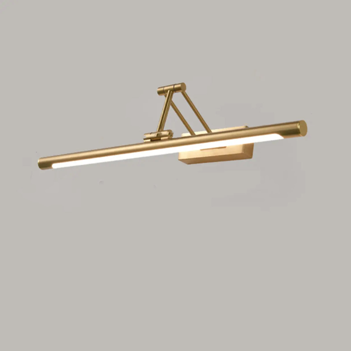 Elegant Brass LED Linear Adjustable Metal Vanity Light Image - 5