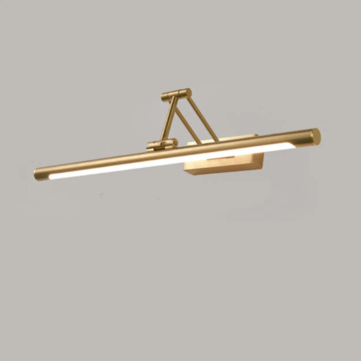 Elegant Brass LED Linear Adjustable Metal Vanity Light Image - 7