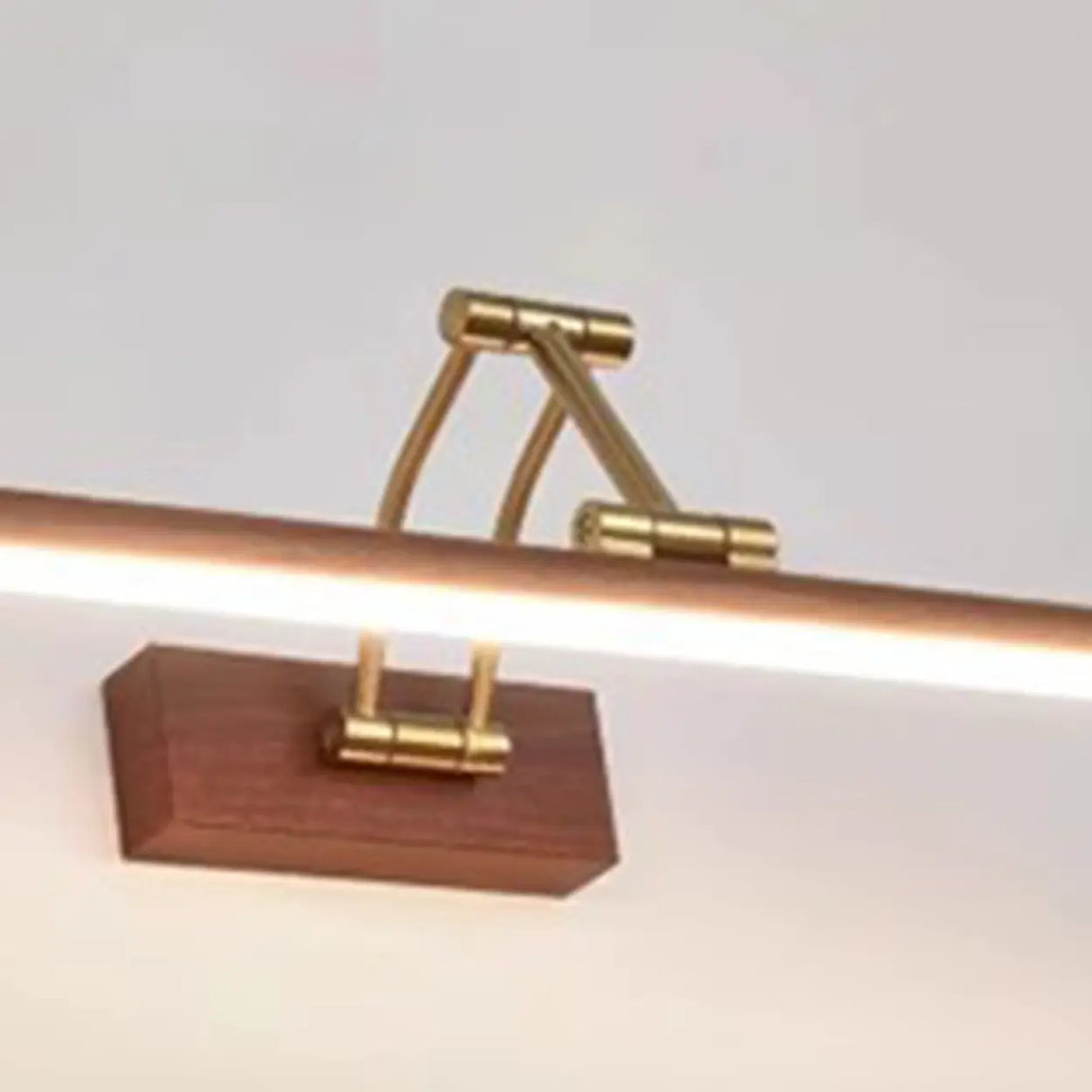 Elegant Brass LED Linear Adjustable Metal Vanity Light Image - 9