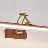 Elegant Brass LED Linear Adjustable Metal Vanity Light Image - 9