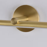 Elegant Brushed Gold Cylinder LED Vanity Wall Light Image - 10