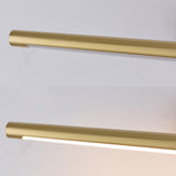 Elegant Brushed Gold Cylinder LED Vanity Wall Light Image - 11