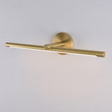 Elegant Brushed Gold Cylinder LED Vanity Wall Light Image - 7