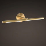 Elegant Brushed Gold Cylinder LED Vanity Wall Light Image - 9