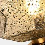 Elegant Chic Caramel LED Geometric Stone Table Lamp Image - 9