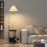 Elegant Cone Gold Metal LED Floor Lamp with Storage Image - 6