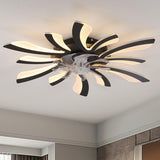 Elegant Creative 8 Blade Sunburst Ceiling Fan Light Image - 2