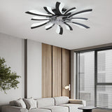 Elegant Creative 8 Blade Sunburst Ceiling Fan Light Image - 4