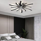 Elegant Creative 8 Blade Sunburst Ceiling Fan Light Image - 5