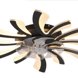 Elegant Creative 8 Blade Sunburst Ceiling Fan Light Image - 8