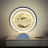 Elegant Creative Circular Sand Art LED Table Lamp Image - 4