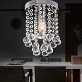 Elegant Crystal Beads Draping Flush Mount Ceiling Light Image - 3