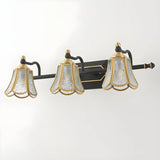 Elegant Crystal Bell Shade Brass Wall Vanity Light Image - 7