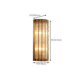 Elegant Crystal Rectangular Gold Wall Sconce Image - 15