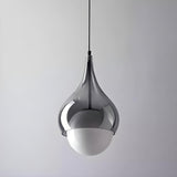 Elegant Dining Room Glass Globe Teardrop Pendant Light Image - 7