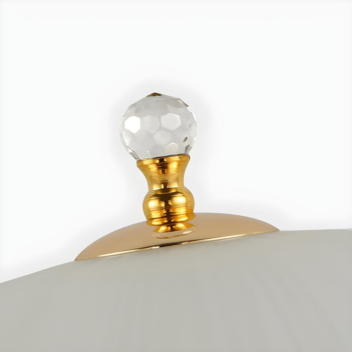 Elegant Dome Glass Shade Umbrella Crystal Table Lamp Image - 11