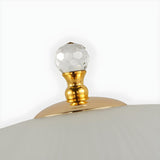 Elegant Dome Glass Shade Umbrella Crystal Table Lamp Image - 11