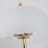 Elegant Dome Glass Shade Umbrella Crystal Table Lamp Image - 9