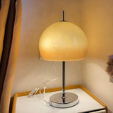 Elegant Dome Umbrella Glass Shade Modern Table Lamp Image - 4