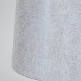 Elegant Drum Fabric Shade Ceramic Base Table Lamp Image - 6