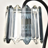 Elegant Drum Shape Glass Shade Marble Base Table Lamp Image - 9